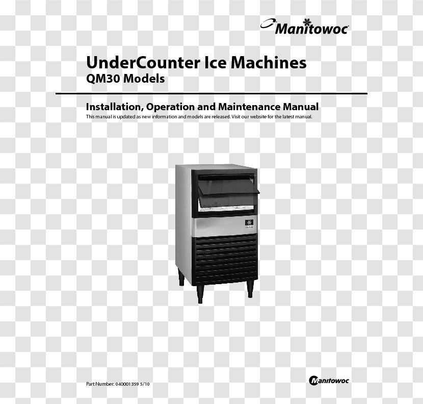 The Manitowoc Company Ice Makers Machine - Kitchen Appliance - Three Cubes Transparent PNG