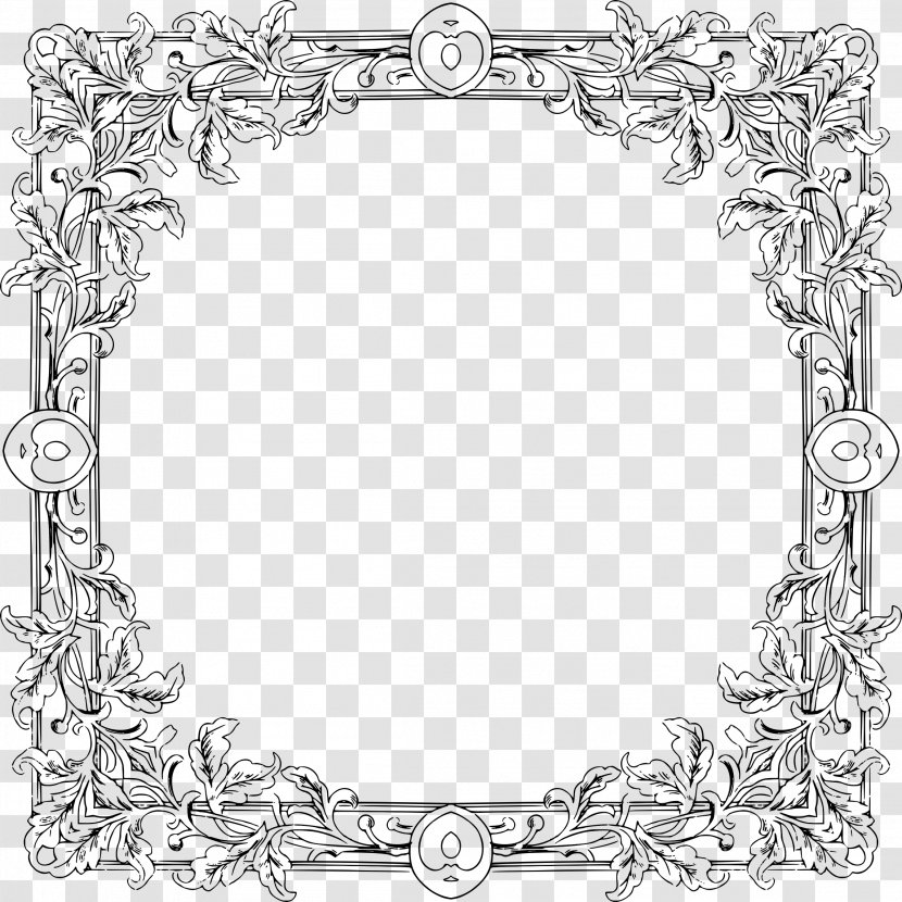 Picture Frames Royalty-free Clip Art - Border - Floral Frame Transparent PNG