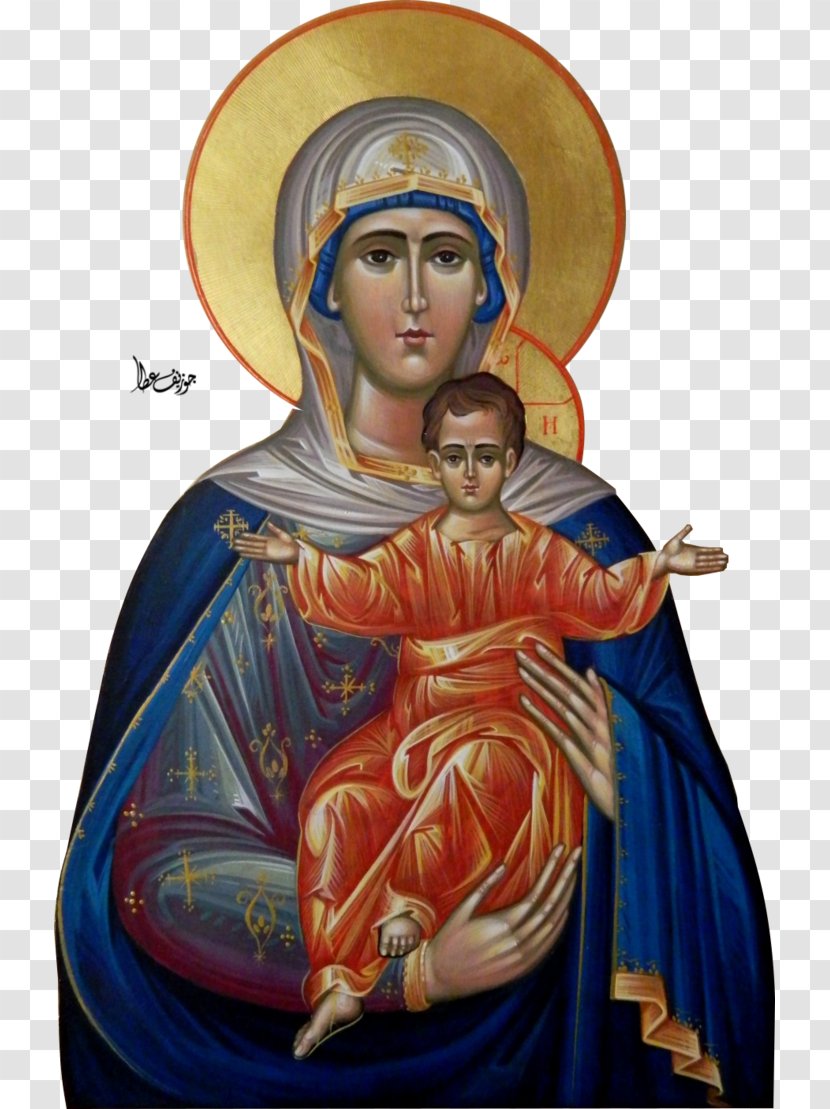 Mary Vatopedi Theotokos Of Vladimir Religion Icon Transparent PNG