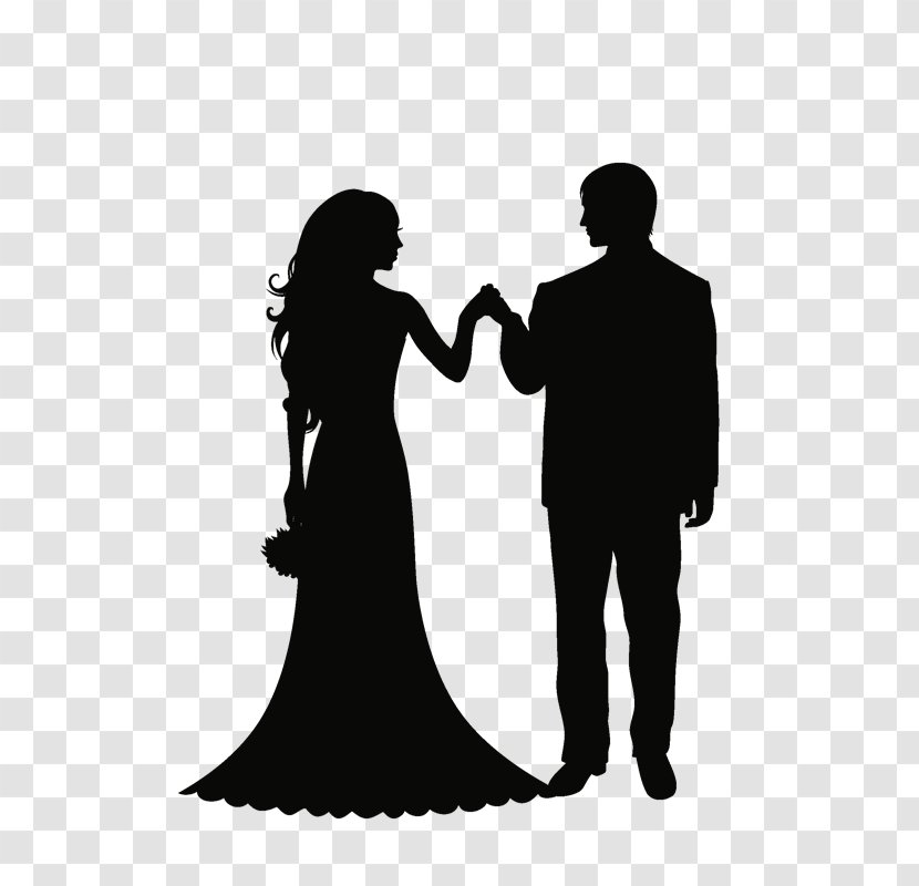 Wedding Invitation Bridegroom Marriage Clip Art - Love - Silhouette Transparent PNG