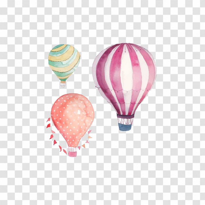 Hot Air Balloon Watercolor Painting Clip Art - Stock Photography Transparent PNG