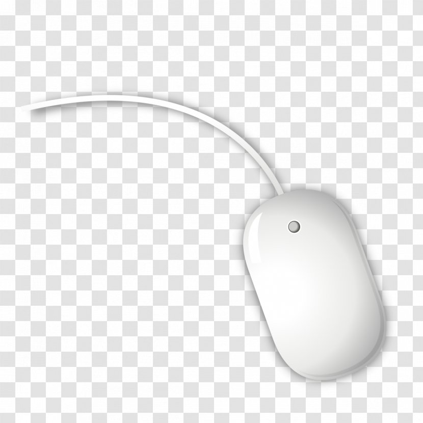 White Technology Pattern - Mouse And Lines Transparent PNG