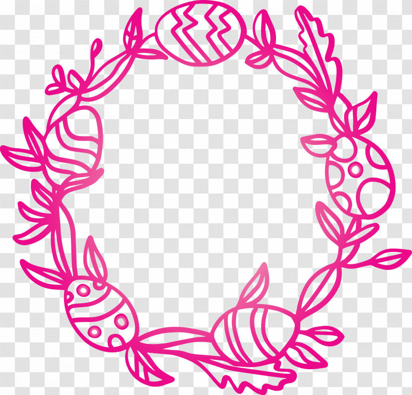 Easter Day Frame Easter Egg Frame Transparent PNG