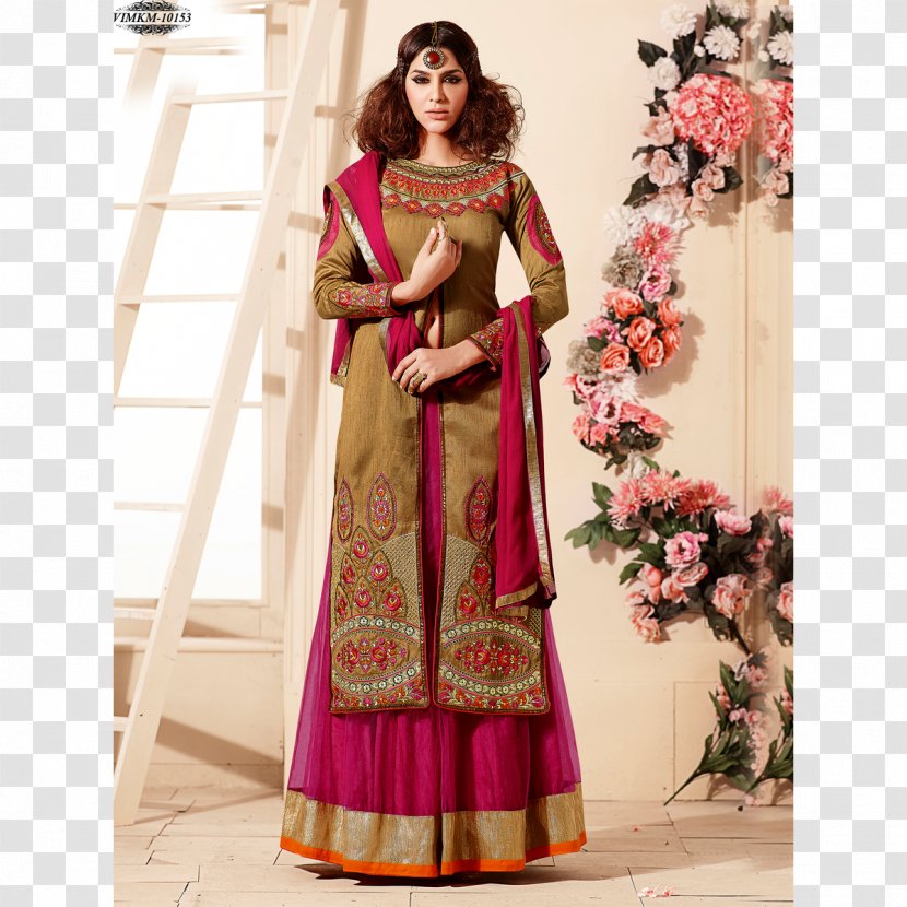 Shalwar Kameez Clothing Dress Suit Sari - Pink Transparent PNG