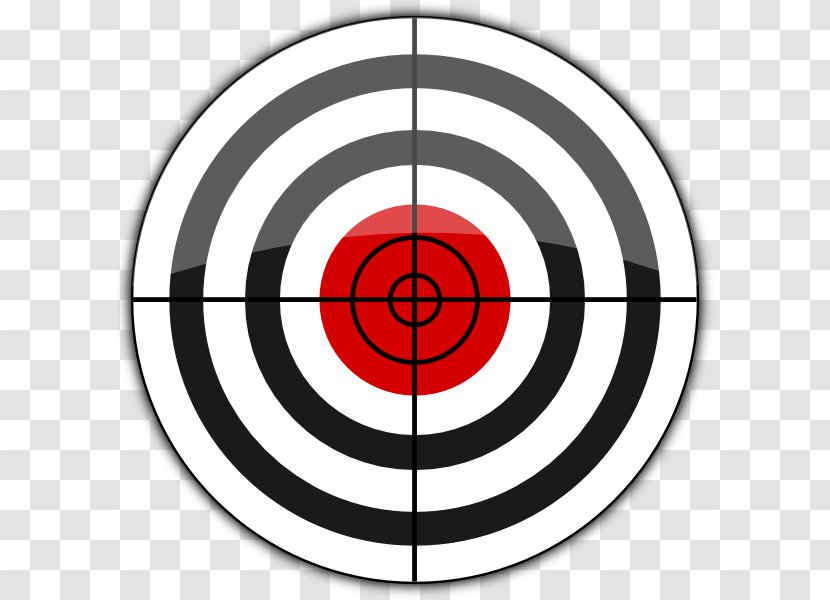 Bullseye Shooting Target Goal Clip Art - Bullet Holes Transparent PNG