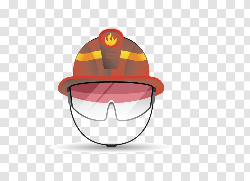 Hard Hat Firefighter Firefighting - Glasses - Firefighting,Fire Helmet Transparent PNG