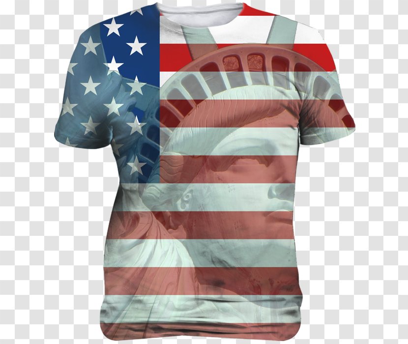 T-shirt Flag Of The United States Independence Day Unisex Transparent PNG