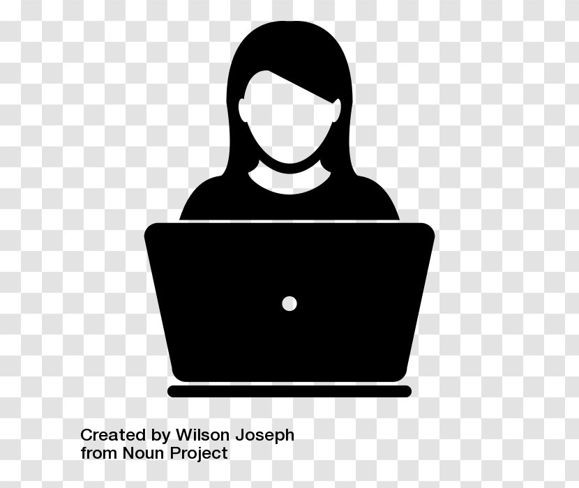 Laptop User Clip Art - Woman Transparent PNG