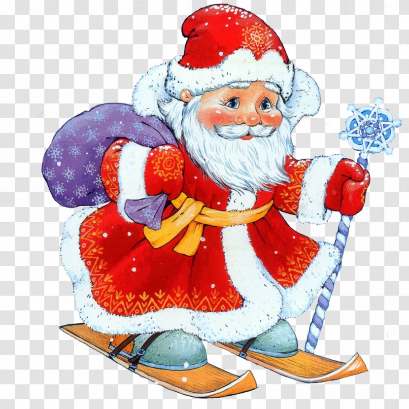 Ded Moroz Snegurochka Santa Claus Holiday New Year - Tree Transparent PNG