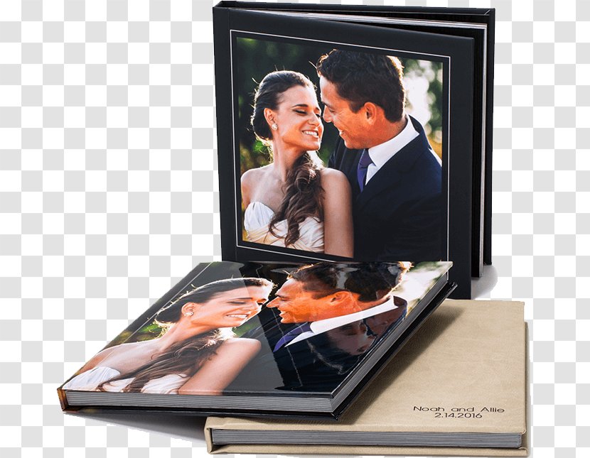Photographic Paper Photo Albums Wedding Photography Photo-book - Picture Frame - Leather Book Transparent PNG