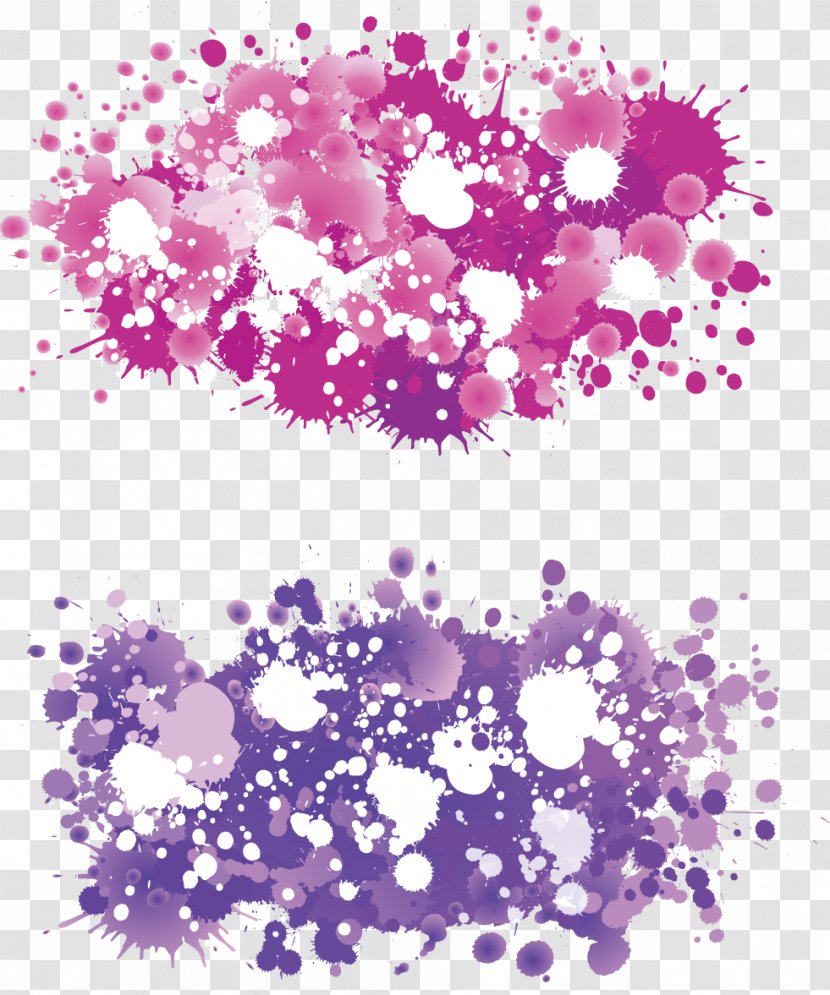 Floral Design Painting Paintbrush - Violet - Pink Background Brushes Transparent PNG