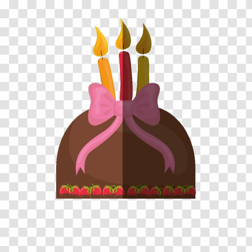 Birthday Cake Shortcake Strawberry Cream Food - Bow Transparent PNG
