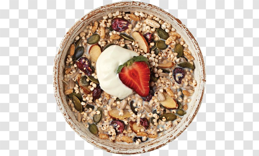 Muesli Breakfast Cereal Milk Vegetarian Cuisine - Bowl - CEREAL Transparent PNG