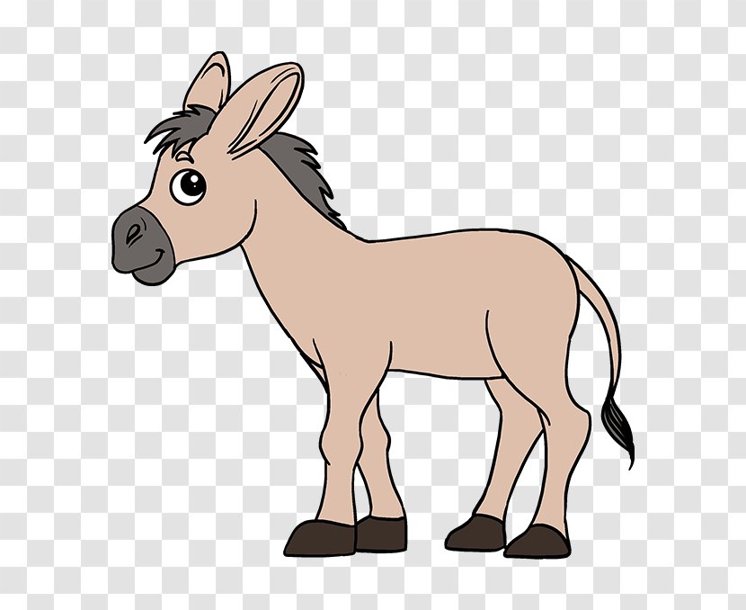 Donkey Drawing Mule Image Cartoon Transparent PNG