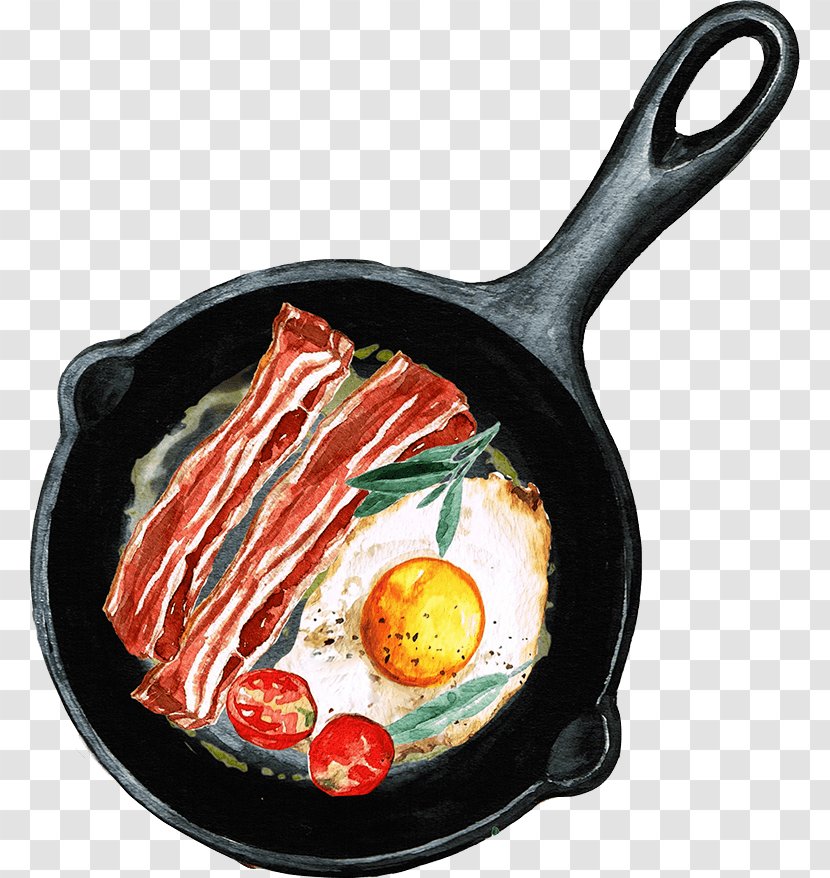 Breakfast Bistro Restaurant Watercolor Painting Food - Dish Transparent PNG