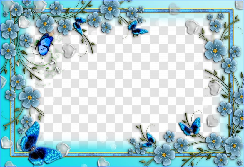 Picture Frames - Tree - Floral Border Transparent PNG