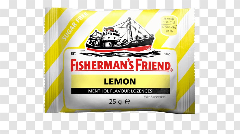 Fleetwood Fisherman's Friend Throat Lozenge Lemon Candy - Mint Transparent PNG
