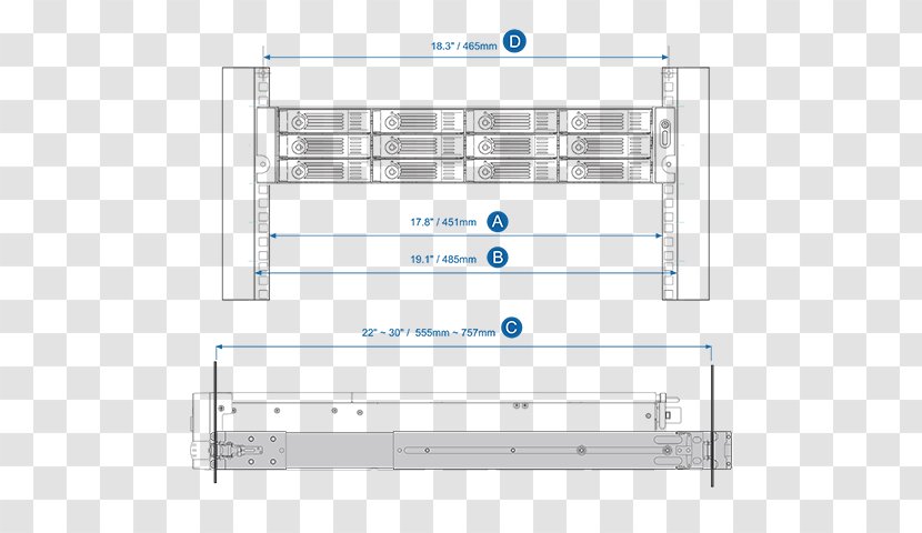 QNAP 2U RAIL Kit Einbauschienen RAIL-B02 19-inch Rack Systems, Inc. Lexmark Toner Cartridge - Technical Standard - 1-pack Cyan3000 Pg ISO/IEC 19798 RAIL-B01Qnap Systems Inc Transparent PNG