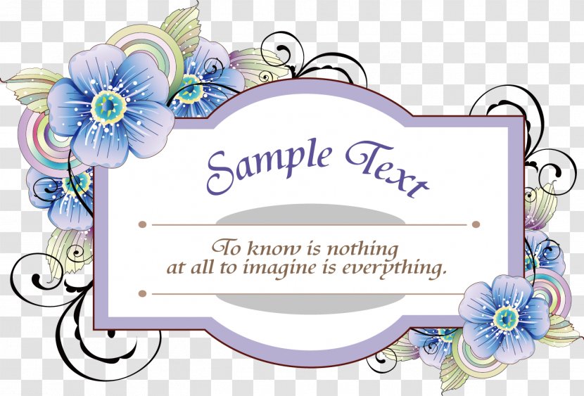 Computer Software Clip Art - Flower - Decorative Pattern Text Box Transparent PNG