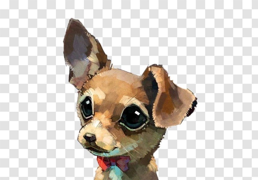 Dog Puppy Watercolor Painting - Chihuahua Transparent PNG
