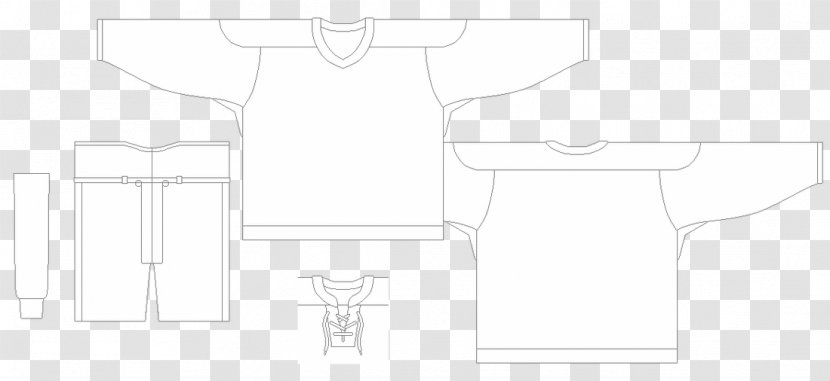 Paper Product Design Pattern Brand Line Art - Clothing - Jersey Template Transparent PNG