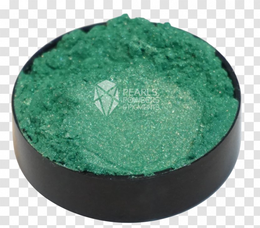 Green Pigment Powder Pearl Transparent PNG