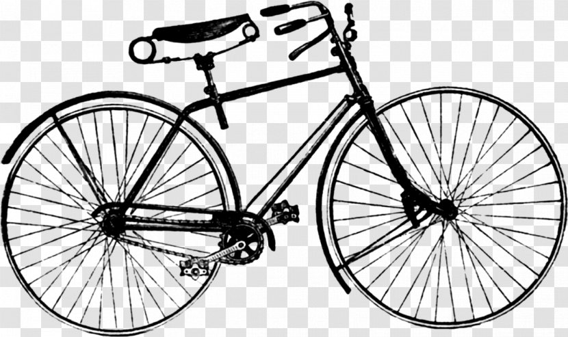 Bicycle Retro Style Clip Art - Tandem Transparent PNG