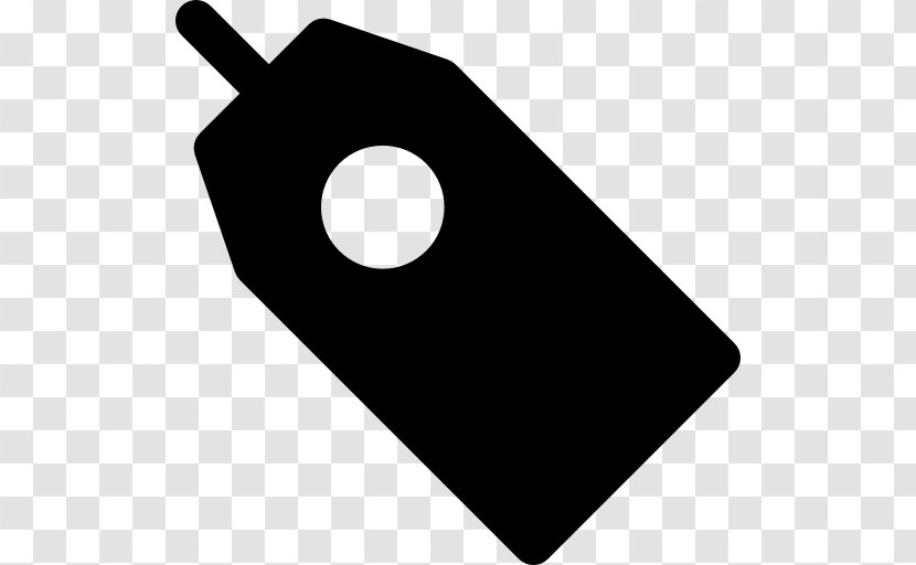 Rectangle Black Symbol - Price Tag Transparent PNG