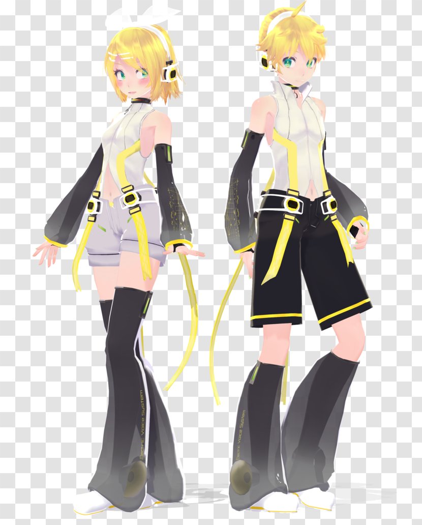 Kagamine Rin/Len Hatsune Miku MikuMikuDance Megurine Luka Meiko - Cartoon Transparent PNG