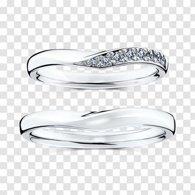 Wedding Ring Silver - Jewellery - Titanium Diamond Transparent PNG