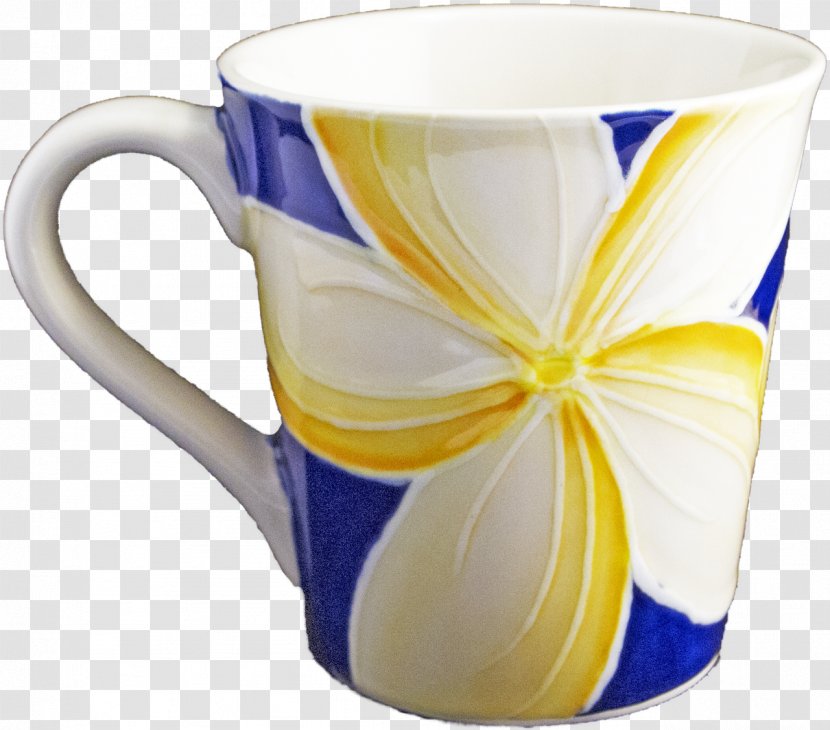 Coffee Cup Mug Ceramic Tableware - Plumeria Transparent PNG