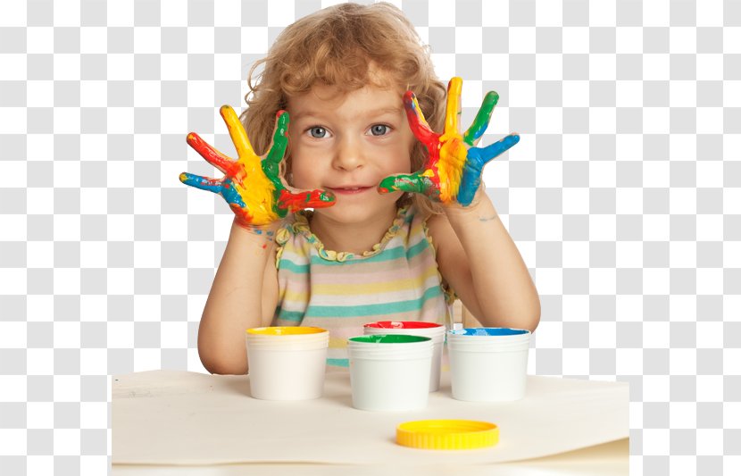 Child Fingerpaint Color Red Feeling - Toddler Transparent PNG