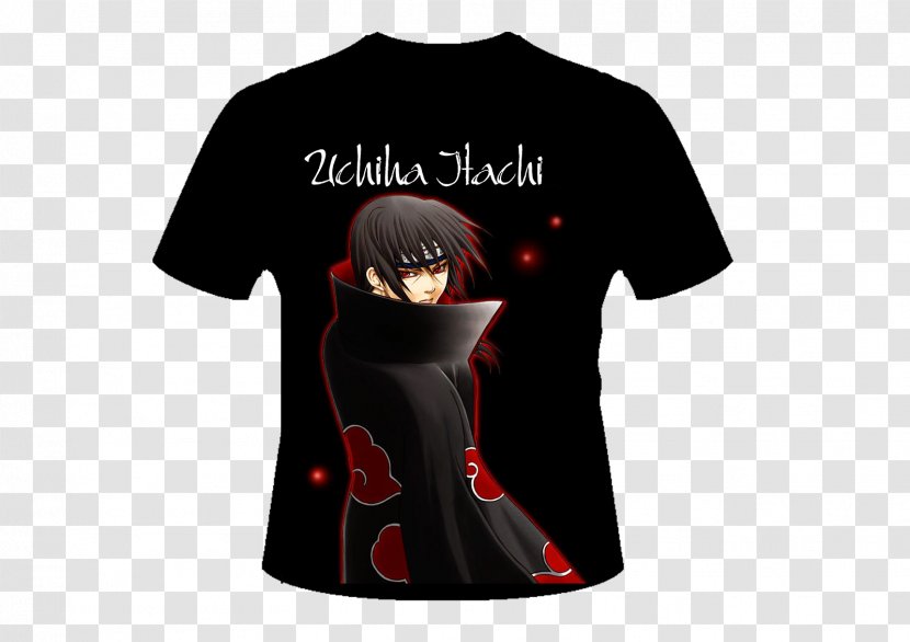 T-shirt Itachi Uchiha Sleeve Clan - Black M Transparent PNG