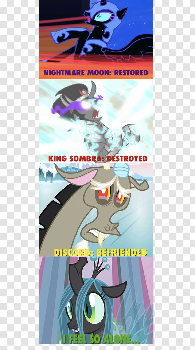 Princess Luna Cartoon Discord Sombra - Watercolor - King Queen Knight Transparent PNG