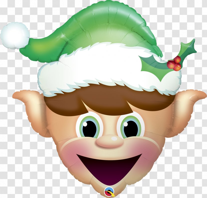 Mylar Balloon Christmas Elf Decoration - Party Transparent PNG