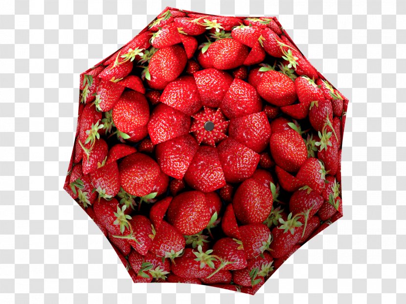 Strawberry Christmas Gift Holiday Umbrella - Cranberry Transparent PNG