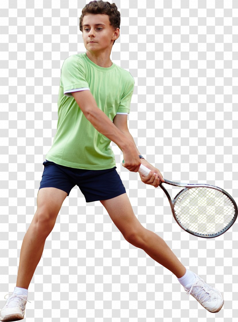 Tennis Centre Racket Ball - Badminton - Player Boy Image Transparent PNG