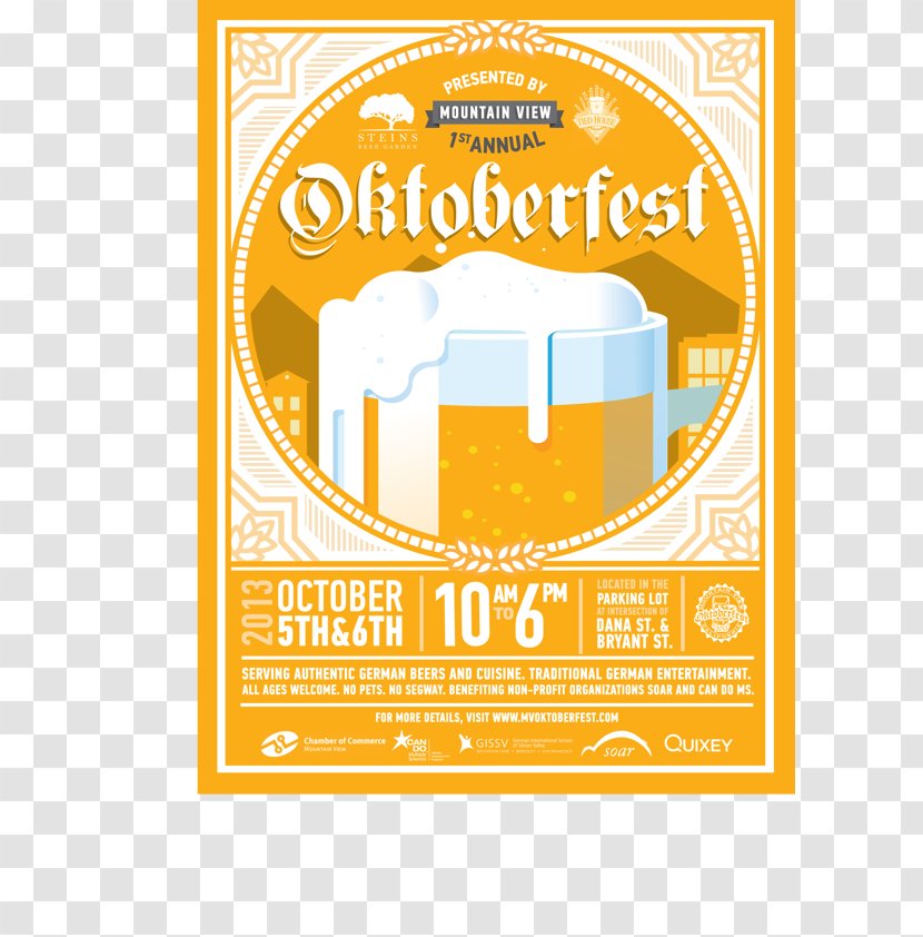 Oktoberfest Poster Beer Graphic Design - Brand Transparent PNG