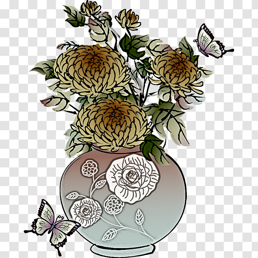 Flower Floral Vase Transparent PNG