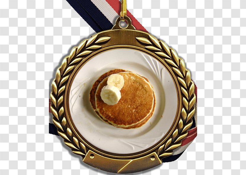 Pancake Crêpe Breakfast Recipe Medal Transparent PNG