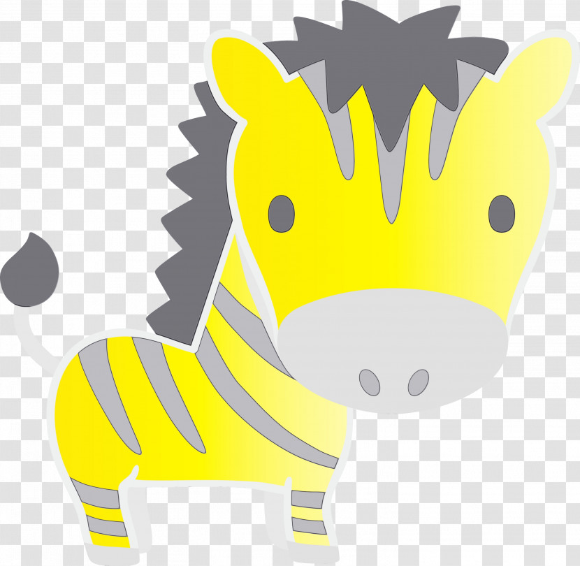 Cartoon Yellow Line Animal Figure Snout Transparent PNG