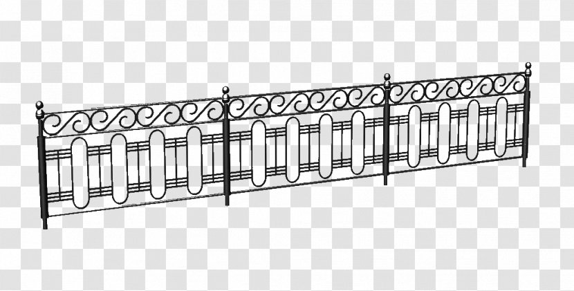 Fence Deck Railing Metal SketchUp - 3d Modeling - Iron Transparent PNG