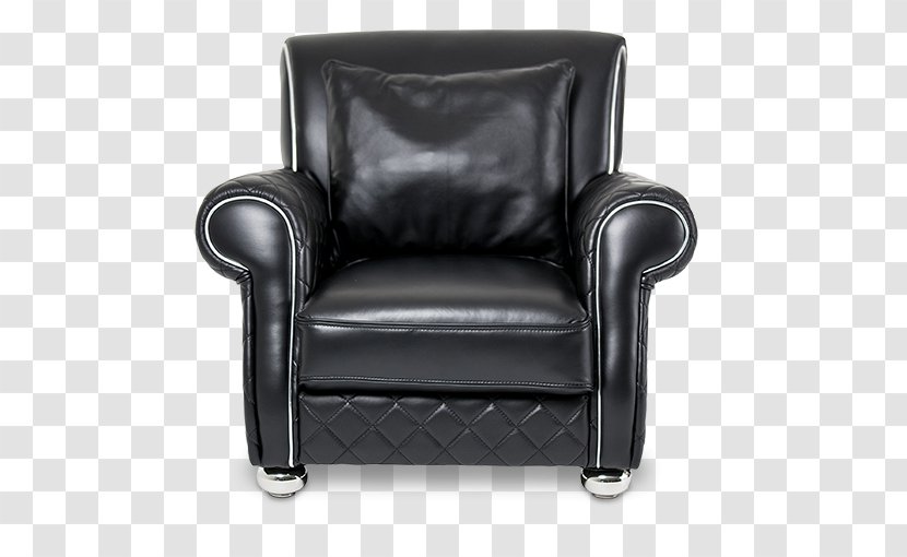 Club Chair Couch Fauteuil Leather - Foot Rests Transparent PNG