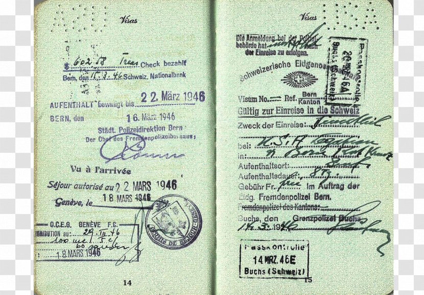 Document - Paper Product - Austrian Passport Transparent PNG