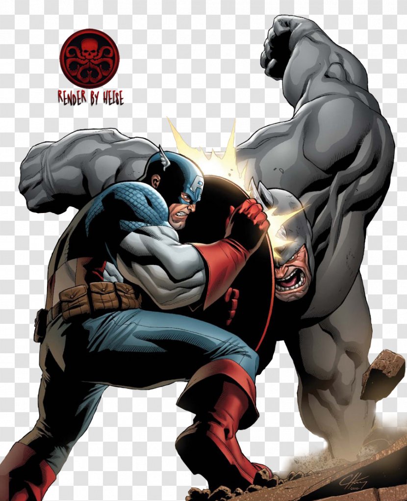 Rhino Captain America Spider-Man Wolverine Marvel Universe - Running Transparent PNG
