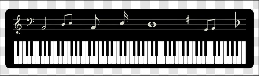 Piano Musical Keyboard Clip Art - Flower - Keys Cliparts Transparent PNG
