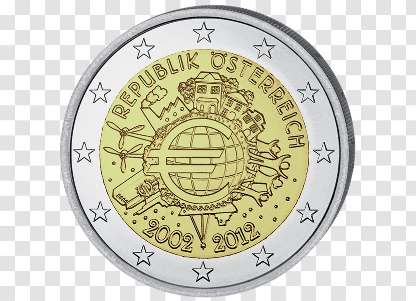 2 Euro Coin San Marino Commemorative Coins - Currency Transparent PNG