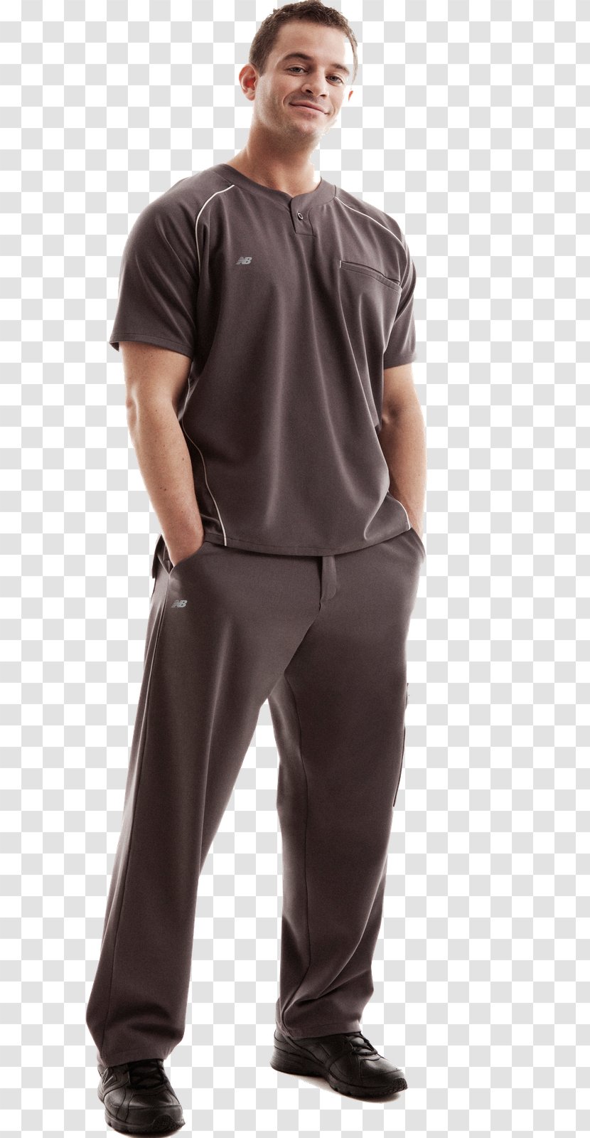 T-shirt Scrubs Pants Top New Balance - Arm - Thinking Man Transparent PNG