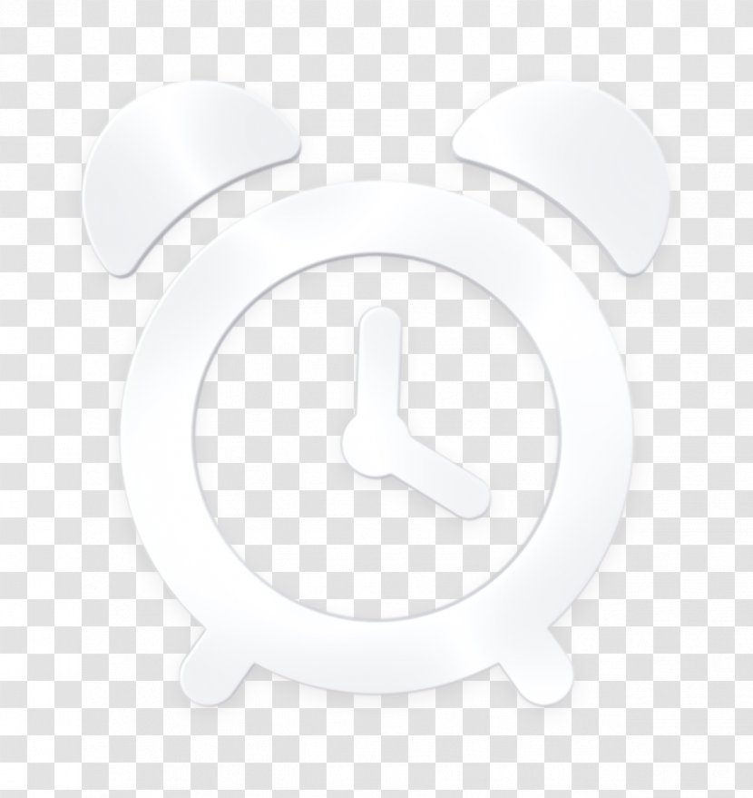 Alarm Clock Icon Networking - White - Blackandwhite Number Transparent PNG