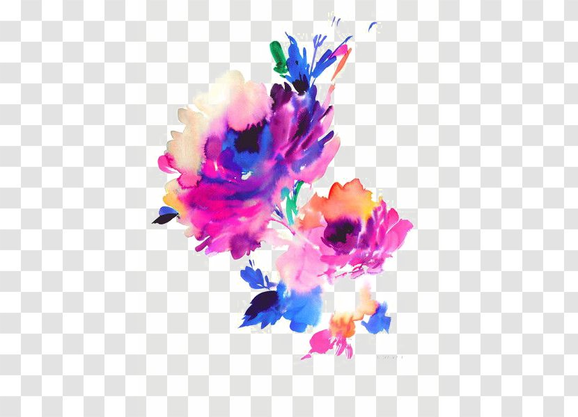 Flower Watercolor Painting Rose - Art - Flowers Transparent PNG